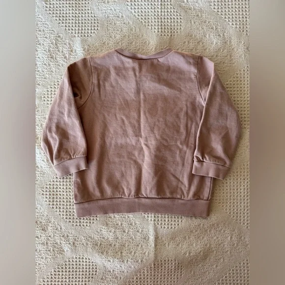 Hand Embroidered “Homemade Rolls” Crewneck Cotton 2T - Picture 3 of 6